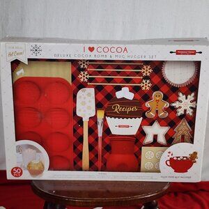 Handstand Kitchen I Love Cocoa Deluxe 50pc Cocoa Bomb and Mug Hugger Gift Set